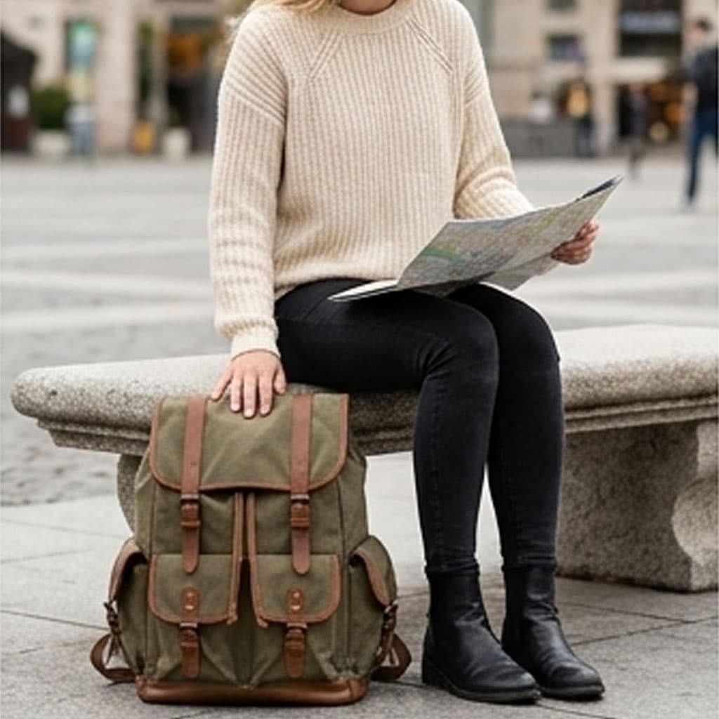 Tas Ransel Sekolah Kuliah Kerja  Waterproof 